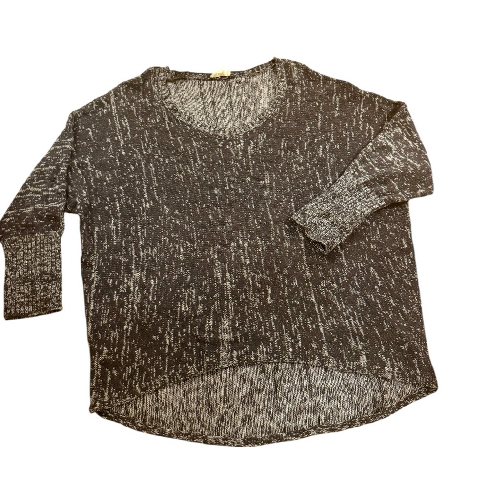 Eileen Fisher Gray scoop Neck high low Sweater tunic